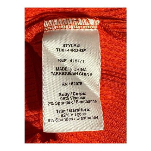 NEW The‎ Range Women's Small One-Shoulder Orange Tank Top NWT - Picture 8 of 9
